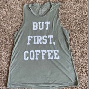 But first coffee muscle tee